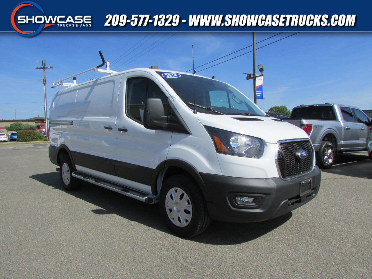 2024 Ford Transit Cargo Van 250 3dr SWB Low Roof Cargo Van in Oxford White — front three-quarter view