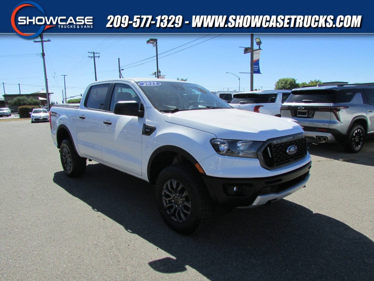 2022 Ford Ranger XLT 4x4 4dr SuperCrew 5.1 ft. SB in Oxford White — front three-quarter view