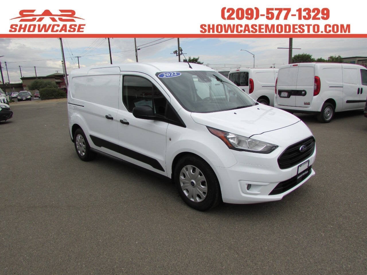 2022 Ford Transit Connect Van XLT in Frozen White Metallic — front three-quarter view